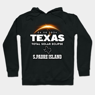 Total Solar Eclipse 2024 S Padre Island Texas Hoodie